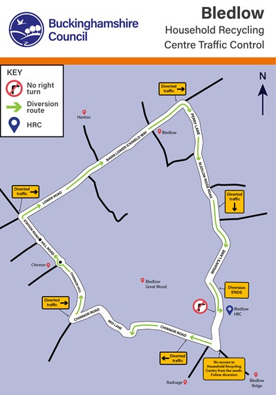 Diversion route for temporary traffic management