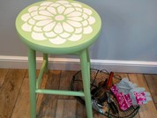 Upcycled stool