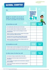 School charter for reducing single-use plastics